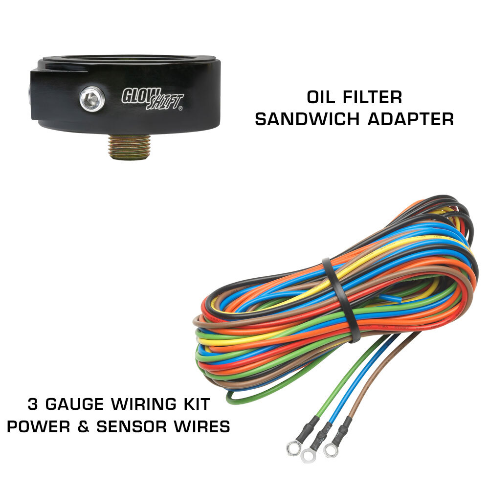 GlowShift Boost, Oil PSI, Oil Temp Gauges + Pod for 08-14 Subaru Impreza WRX