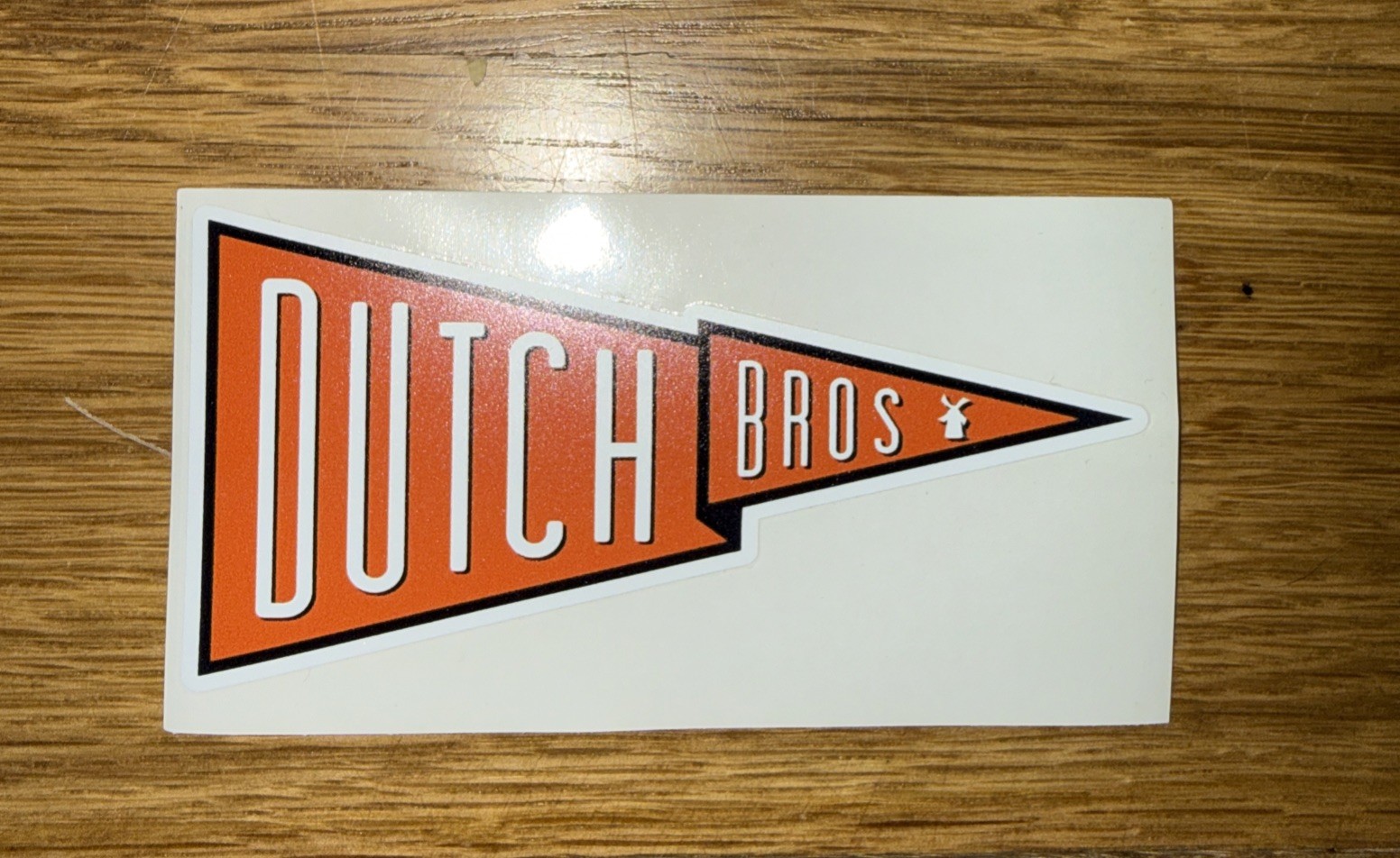 DUTCH Bros STICKER Orange PENNANT Flag WINDMILL Special RELEASE Kennewick!