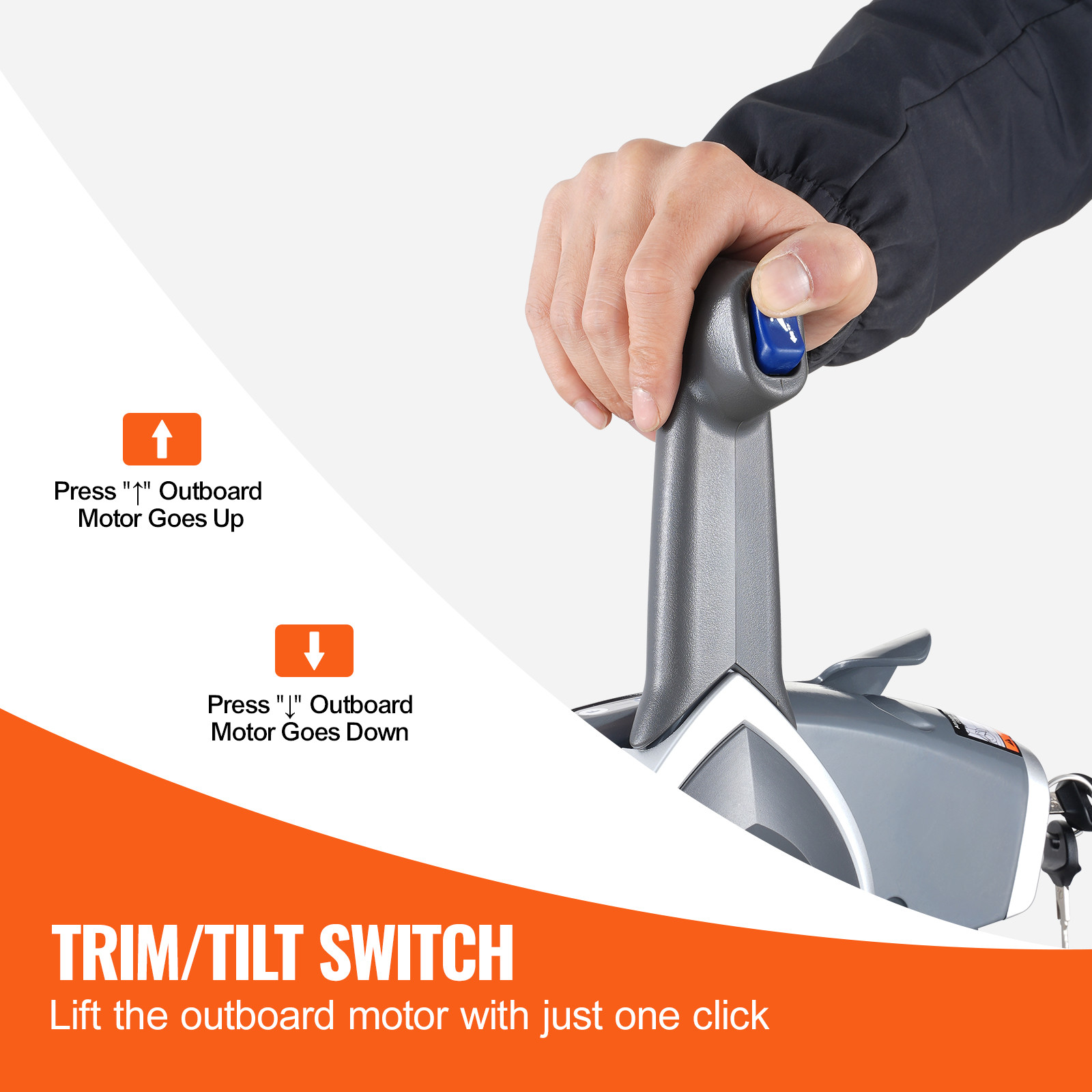 Outboard Remote Control Box Side-Mounted for Evinrude Johnson 5006180