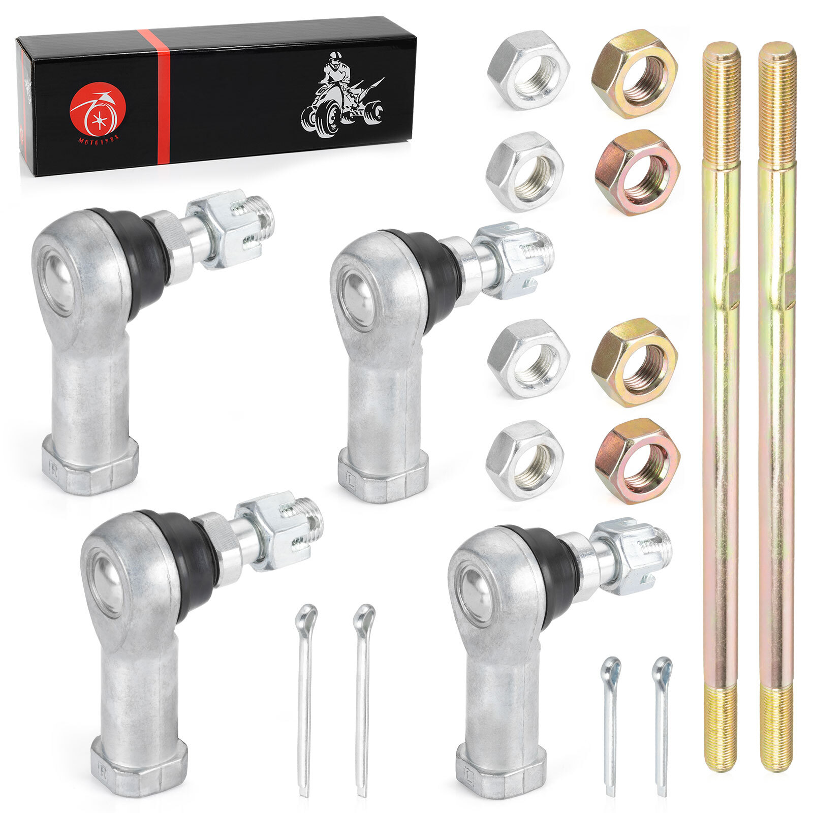 Tie Rods with End Kit for Honda Rancher 350 TRX350 400 TRX400 ATV 53158-HP5-003