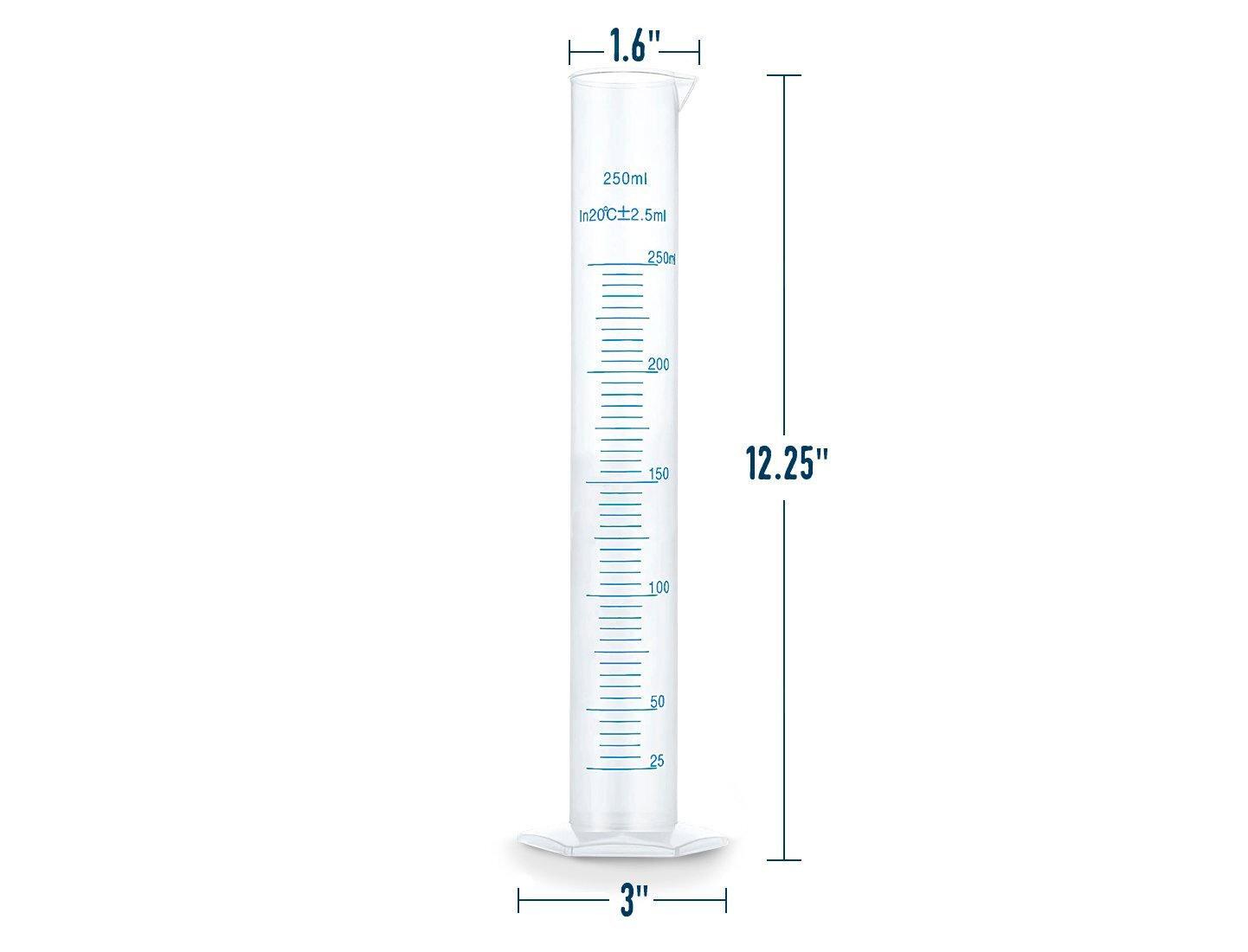 Fermentaholics Hydrometer Test Jar & Measuring Cylinder - Test Homebrew ABV