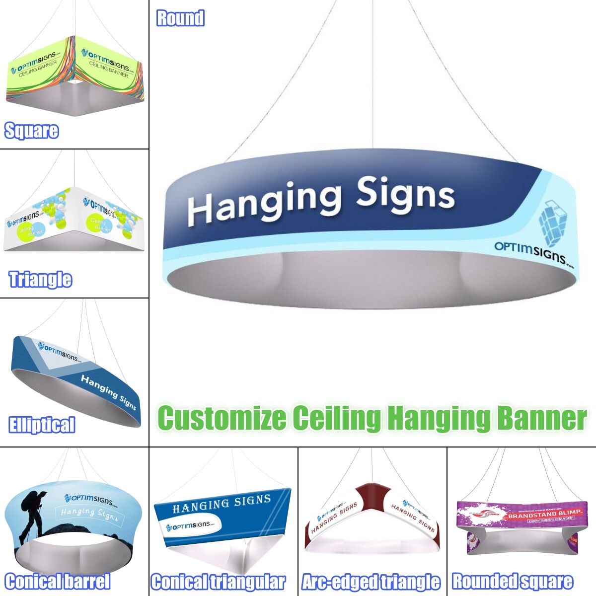 Customize Overhead Hanging Banner Trade Show Ceiling Sign Exhibition Display