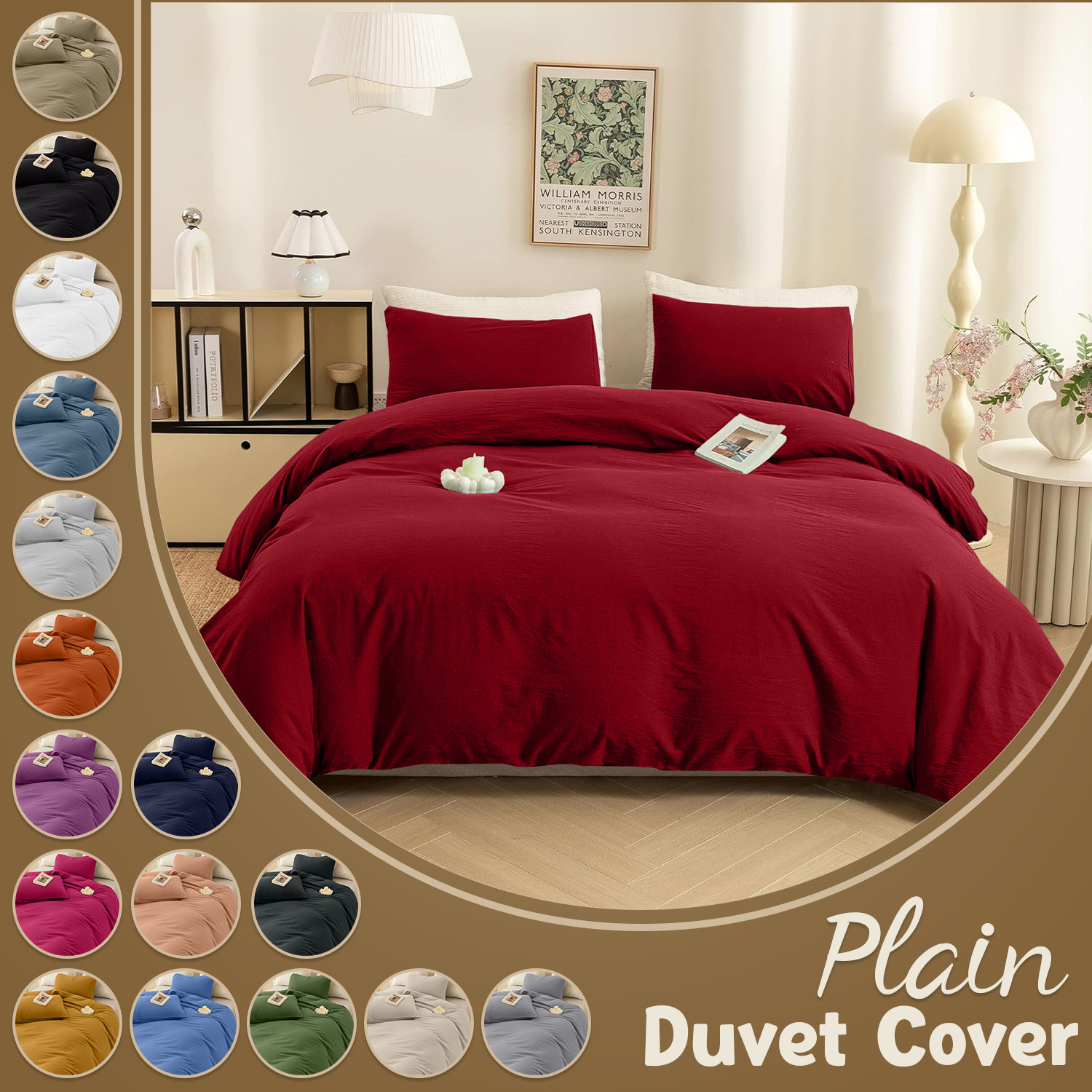 3 Piece Duvet Cover Set All Season Soft Comforter Covers Bedding Sets Queen King