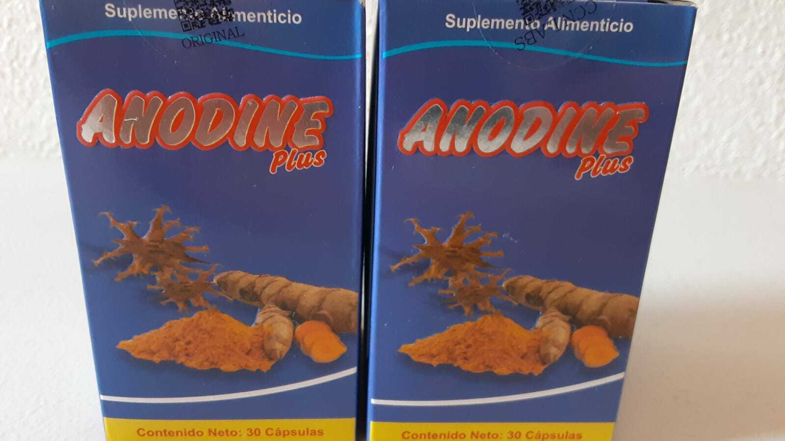 2 PACK ANODINE PLUS 60 Pills Total- Colageno-Cicutilla-Curcuma-Glucosamina