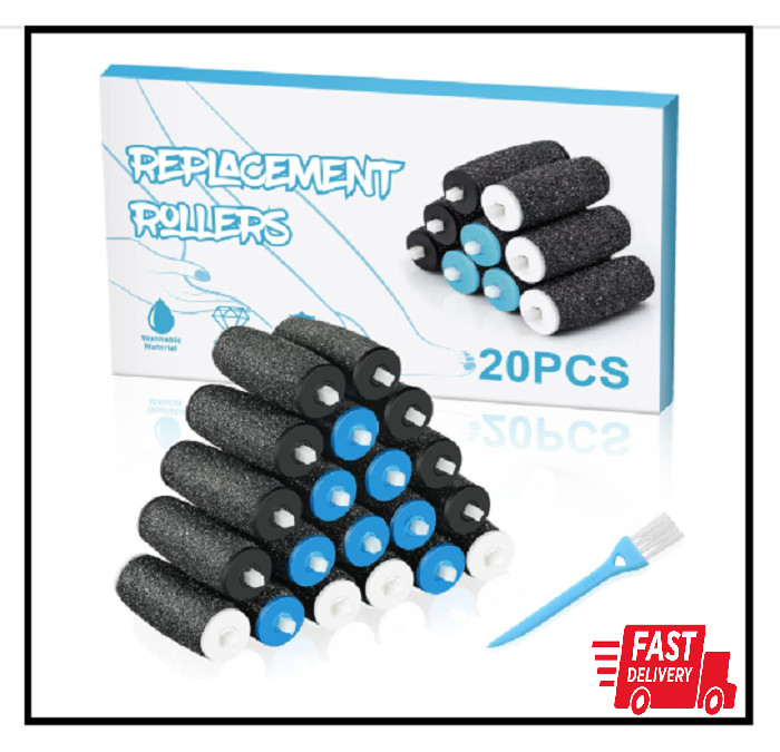 20Pcs Pedi Replacement Rollers ​Compatible with Amope Pedi Perfect Refills