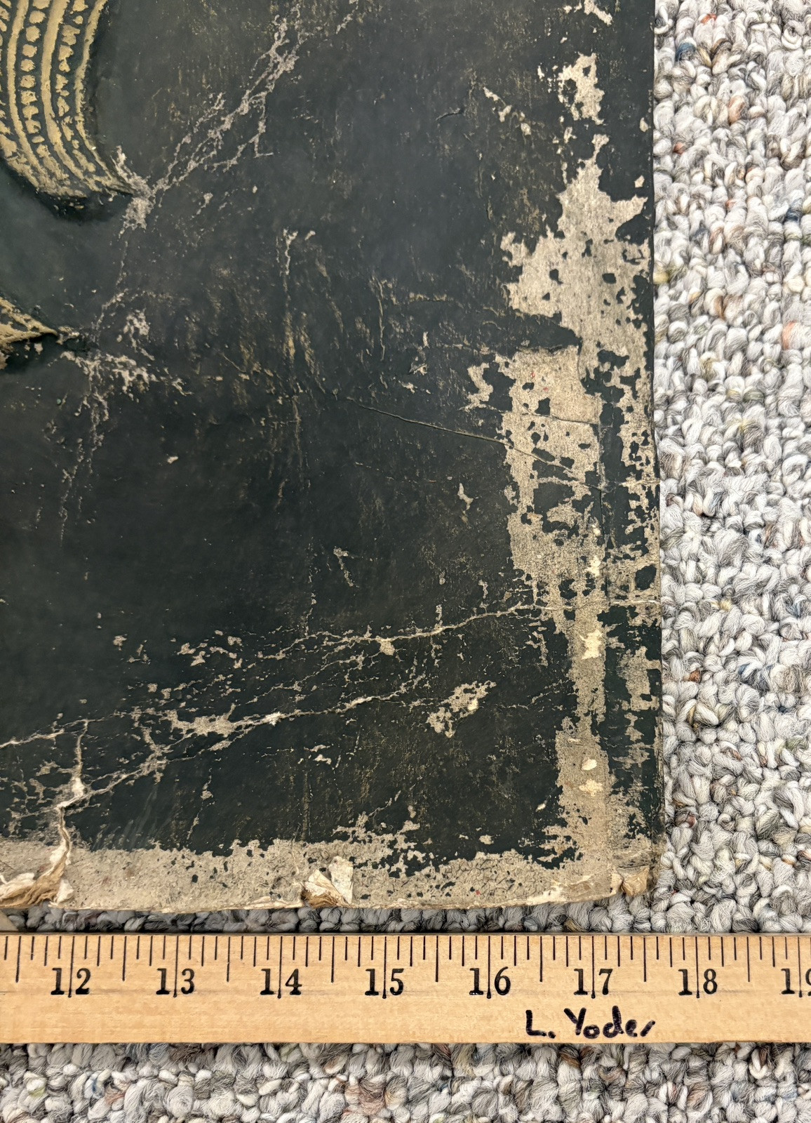 Vintage Rubbings Apsaras Dancing Pair Rice Paper Art Bas Relief Cambodian Thai