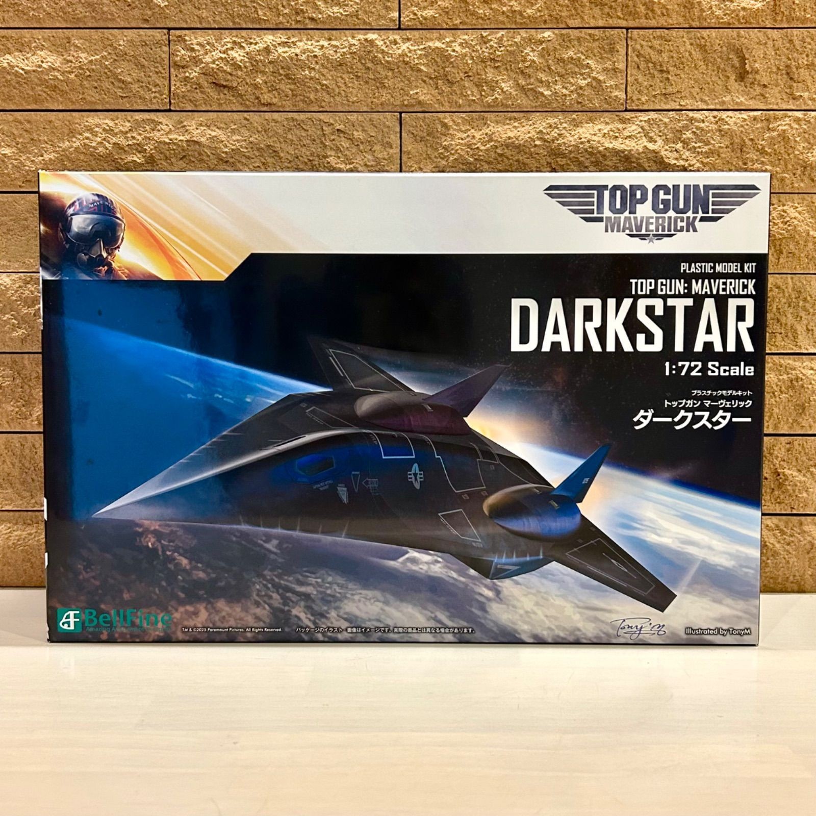 Bellfine Top Gun Maverick Darkstar 1 72 Scale Plastic Model Kit BP023 Aircraft