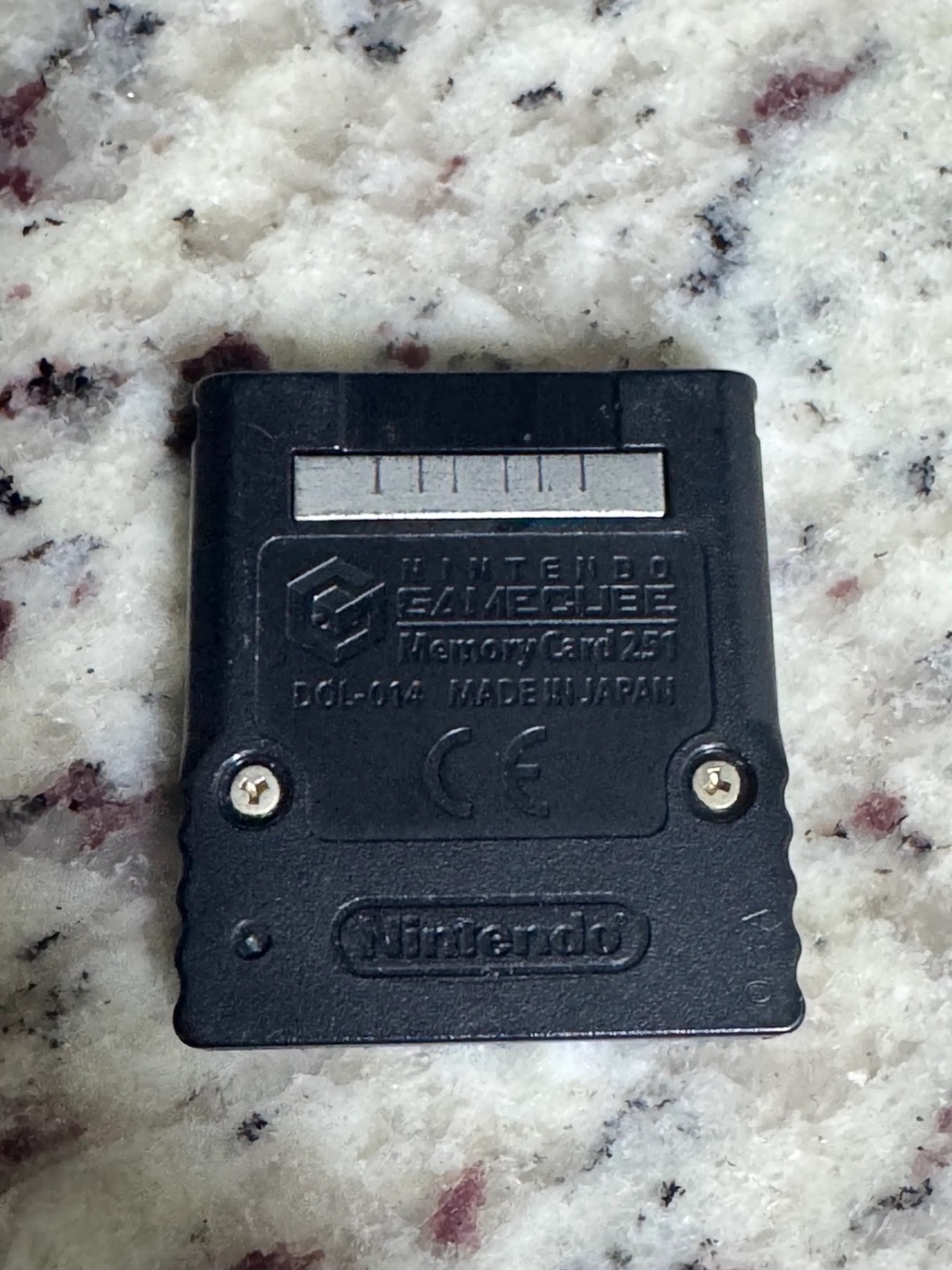 Nintendo GameCube Memory Card 251 Block Official Black DOL-014 Genuine OEM