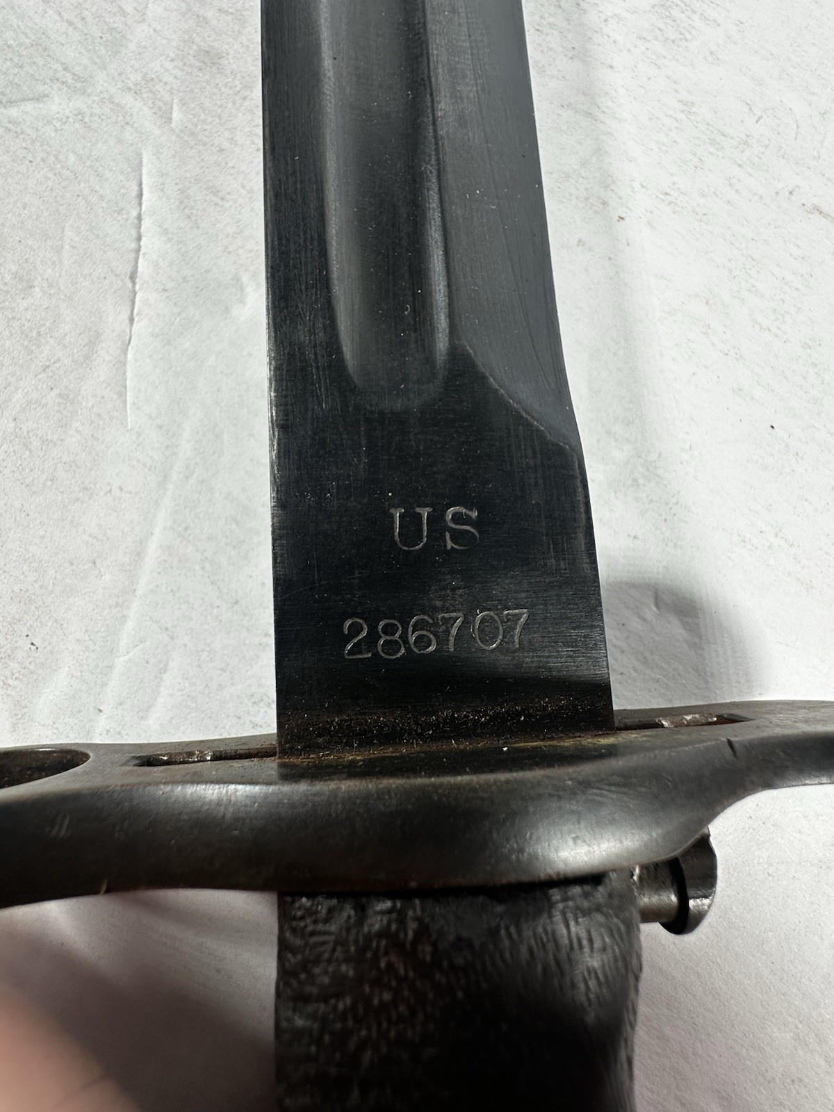 WWI Era US Military Rock Island Armory M1905 Bayonet USN Sheathe 1917 Dated