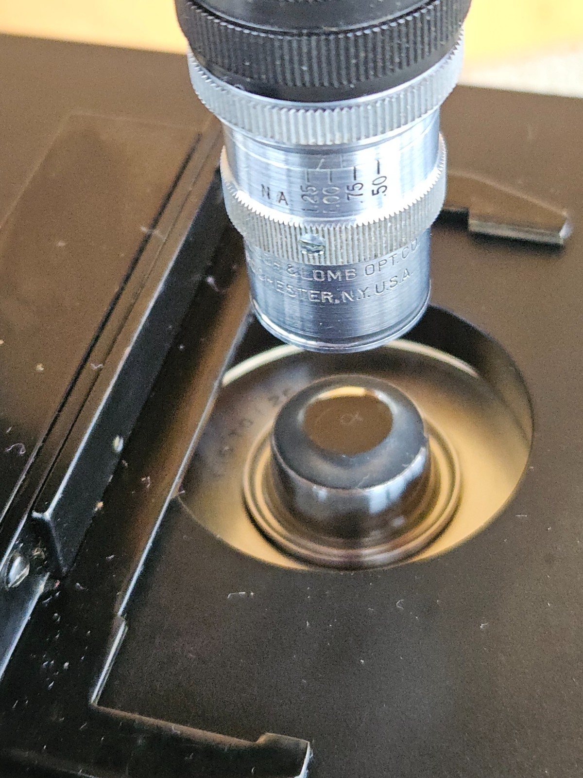 Spencer Lens Co Dedicated Darkfield Microscope Serial No 151187 Rhodium Plated!