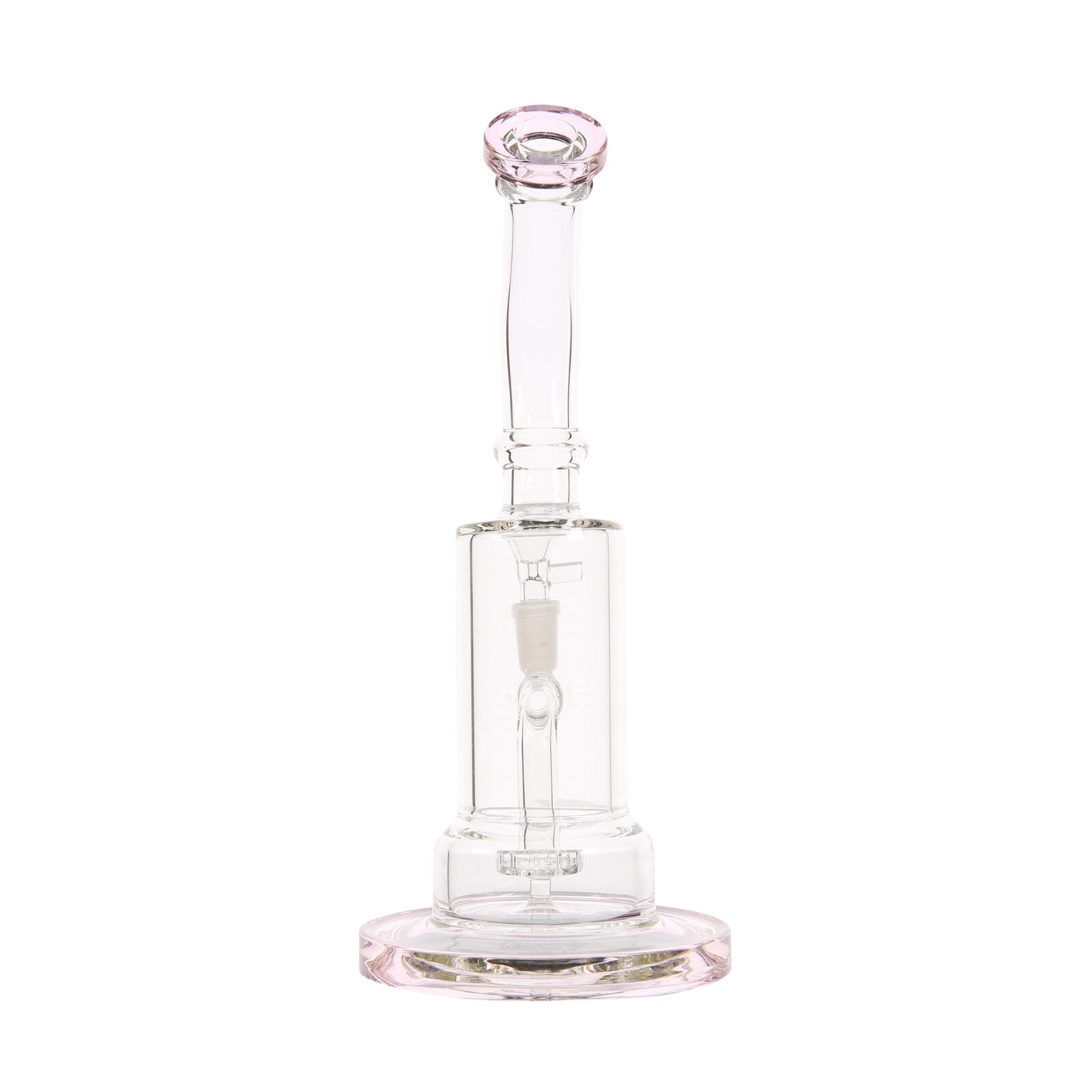 10" THICK Pink Glass Showerhead Circ Perc Bong Water Pipe Hookah Pipe 14mm Bowl