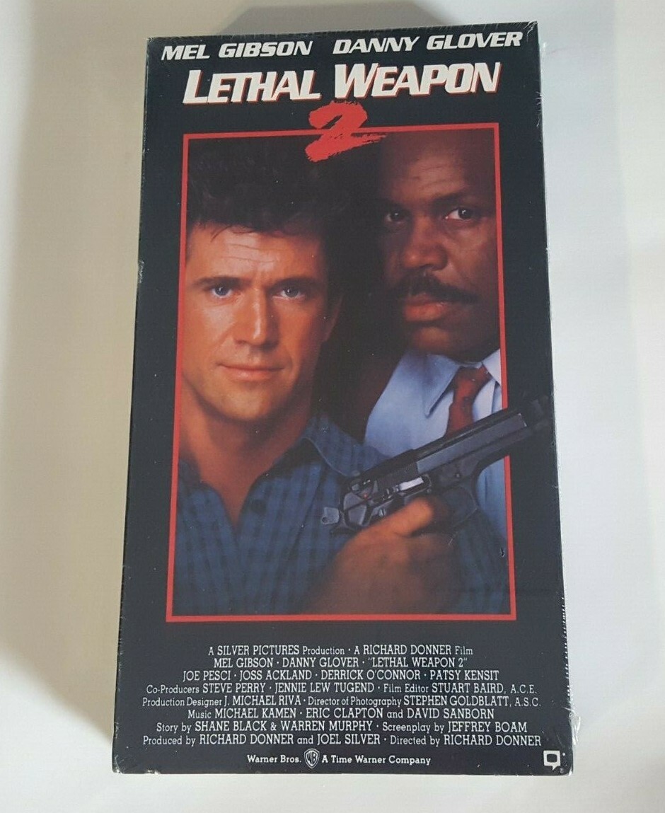 Lethal Weapon 2 (1989) VHS 1991 New/Sealed Watermarks (Mel Gibson, Danny Glover)