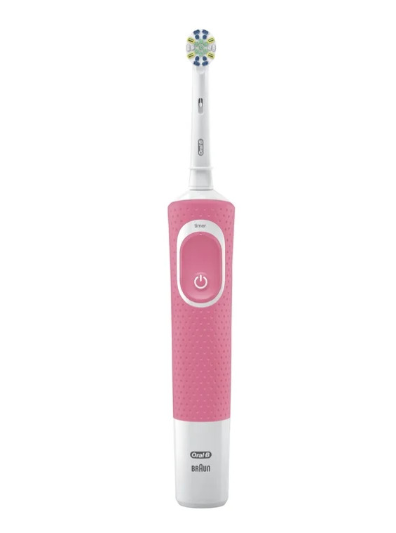 Oral-B Vitality FlossAction Pink Rotating Electric Toothbrush Rechargeable