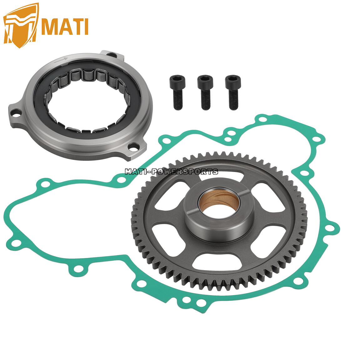 FIT Polaris RZR XP 900 2011~2012 for Starter Clutch #1204884 W/ Gasket Gear Bolt