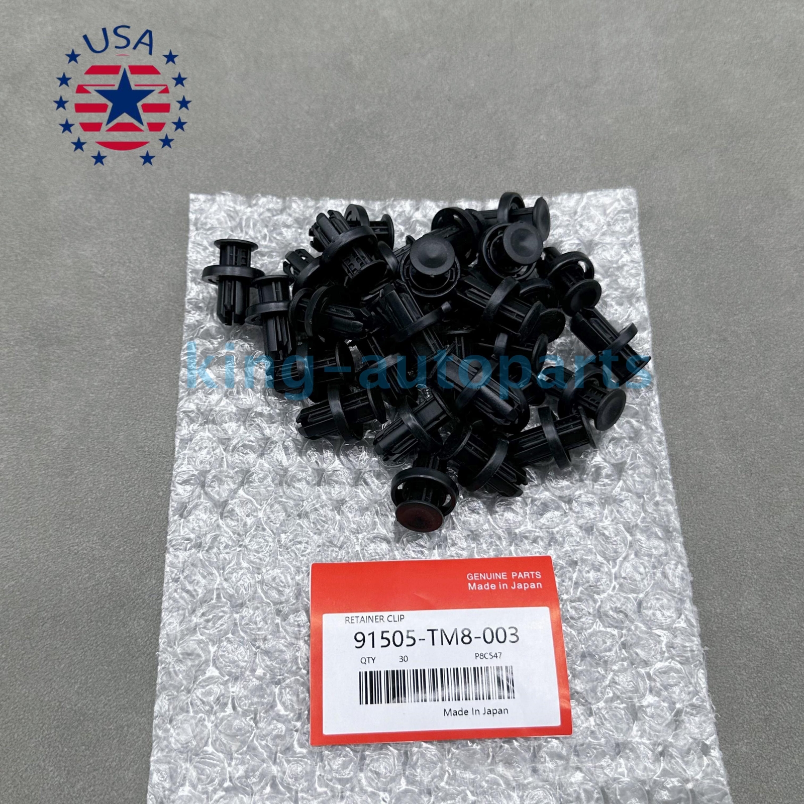 OEM! 30PCS NEW FOR HONDA BUMPER / UNDER COVER RETAINER CLIP 91505-TM8-003 US