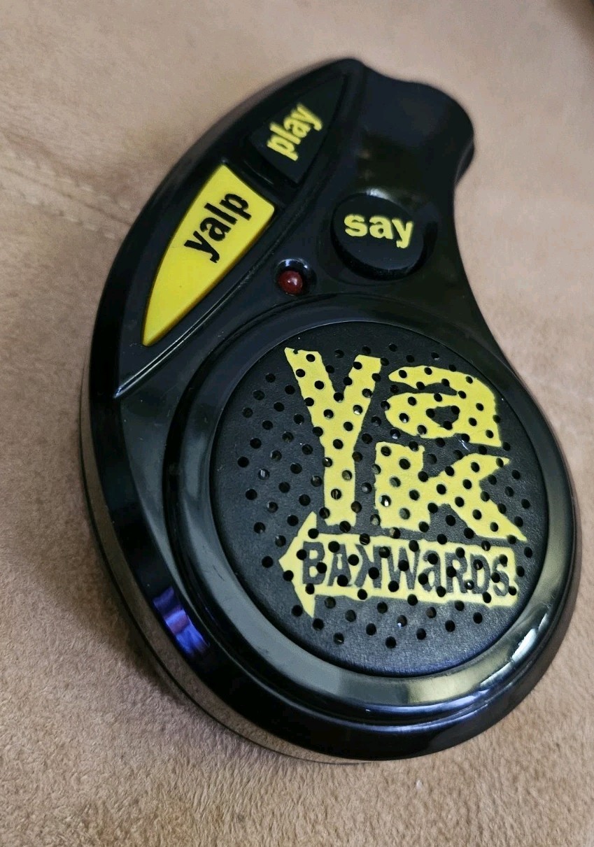 Vintage 1996 Yak BakWards Audio Recording toy YES! Entertainment Corp Yak Bak