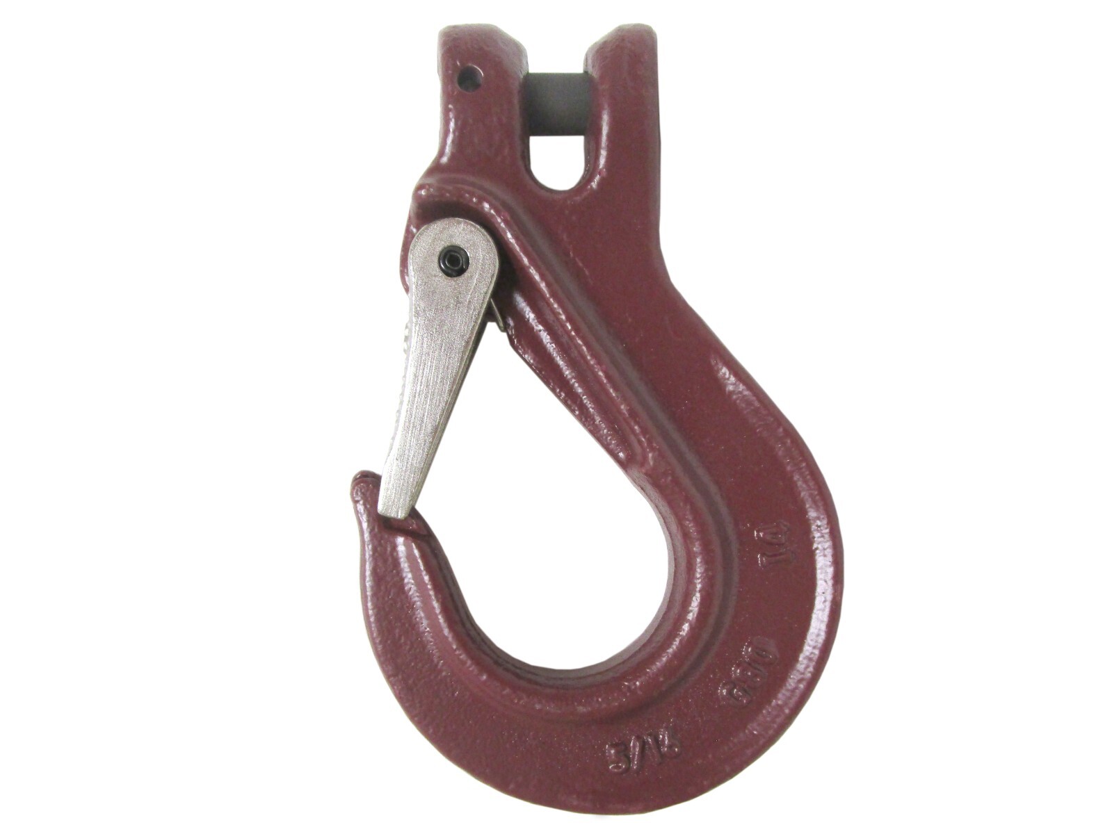 3/8" Chain Sling Hook with Safety Latch Grade 80 Alloy Steel 7,100 lbs Lifting