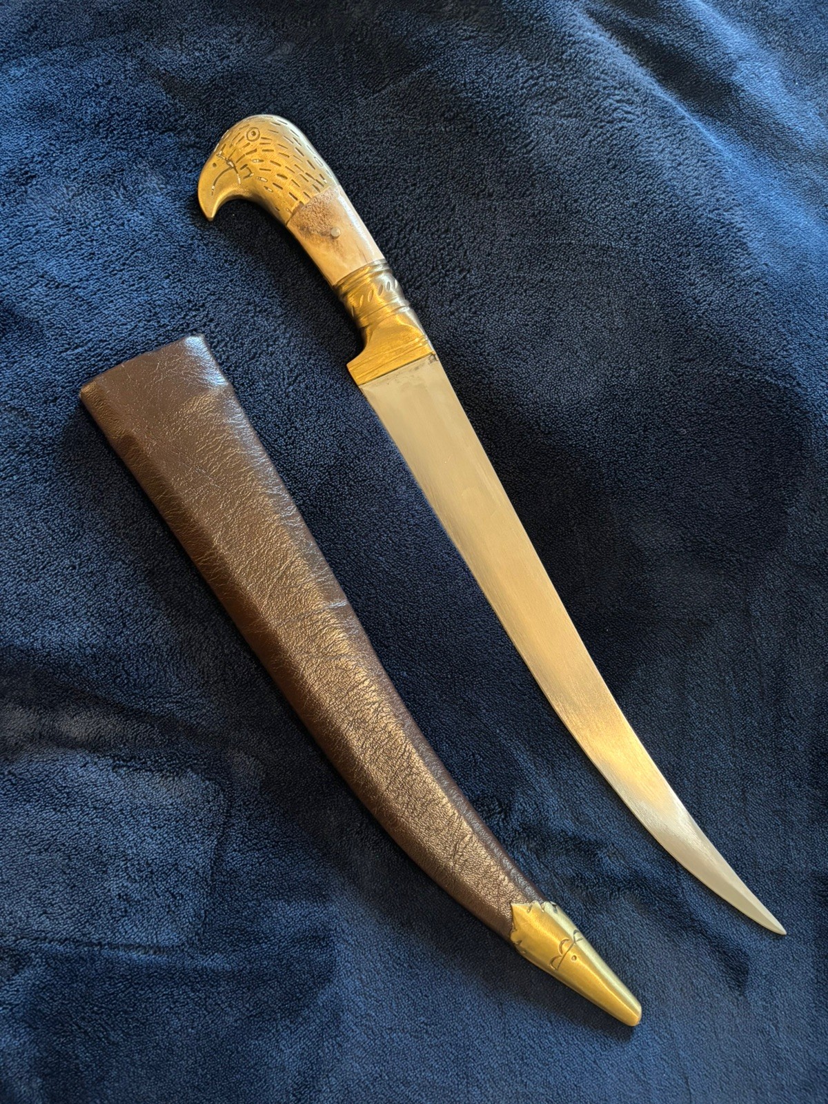 Khanjar Antique Style Wootz Antler Stag Hilt Dagger Vintage