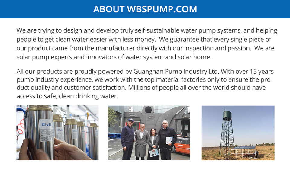 [US Stock] 3" DC/AC Hybrid Solar Water Bore Well Pump 72V 1100W Submersible 180m