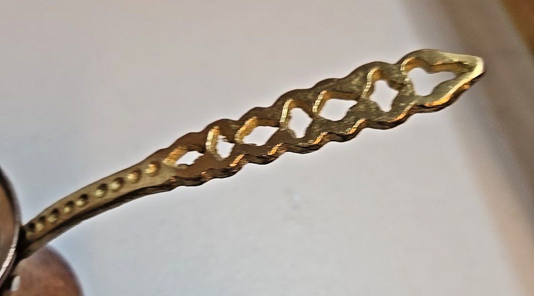 Vintage Style Hammered Copper Turkish Coffee Pot w/ Brass Handle