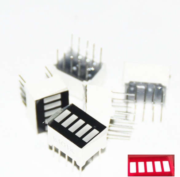 2pcs LED Red Bargraph 5 Segment LED Display 5 LED Bar Display  NEW