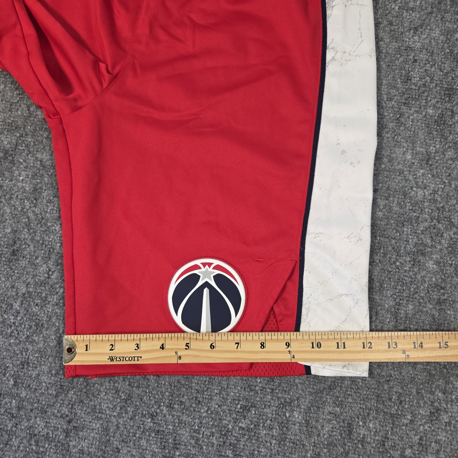 Washington Wizards Nike Shorts Mens 38 Length +2 Vaporknit Basketball NBA