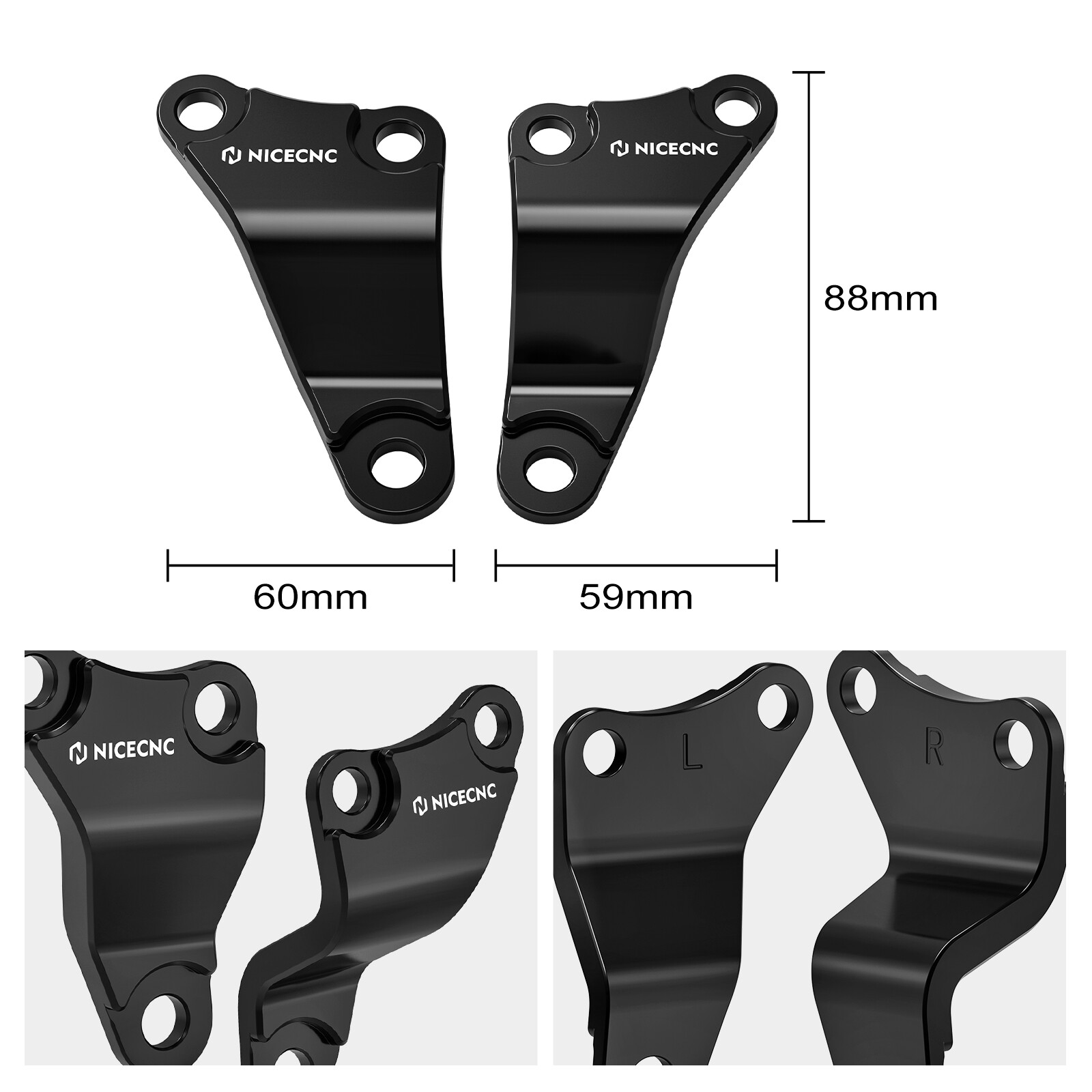 8MM Aluminum Engine Upper Mount Brackets For Honda TRX450R TRX450ER 2006-2014