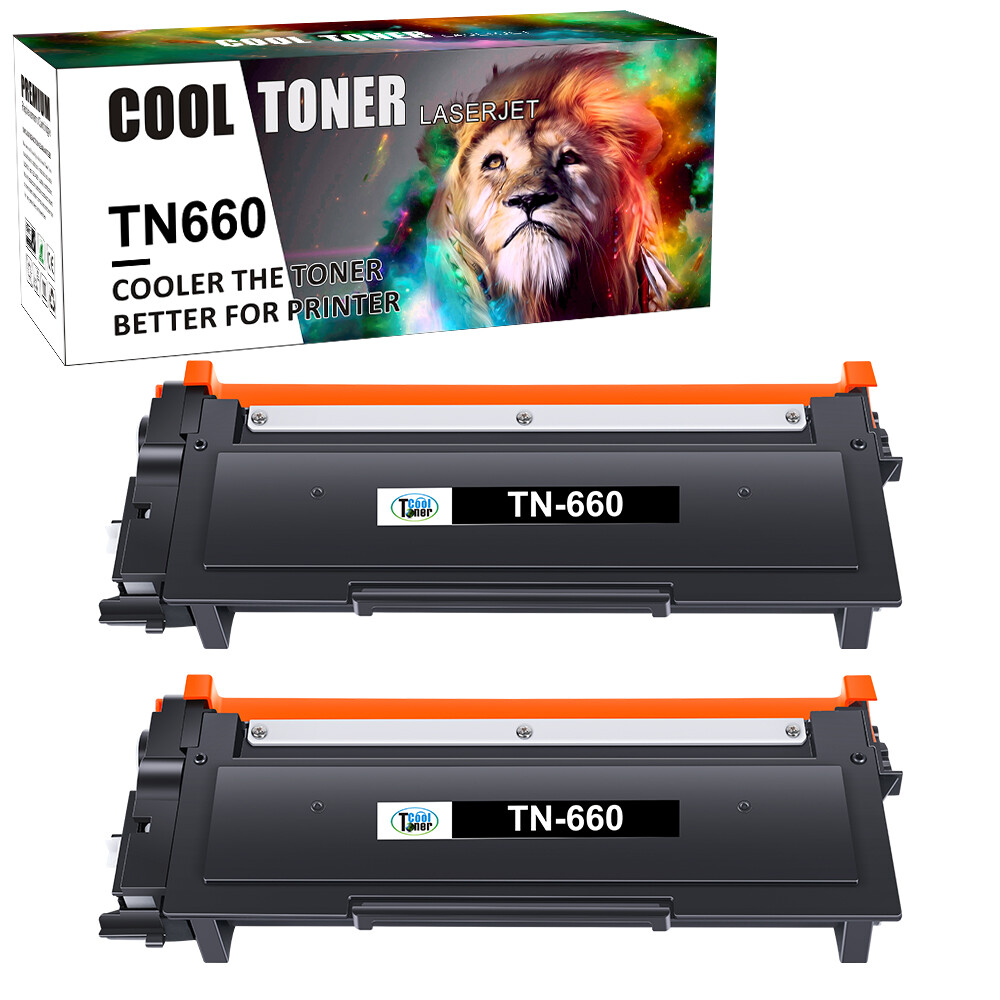2PK TN660 Toner Cartridge For Brother TN630 MFC-L2700DW DCP-L2540DN HL-L2320D