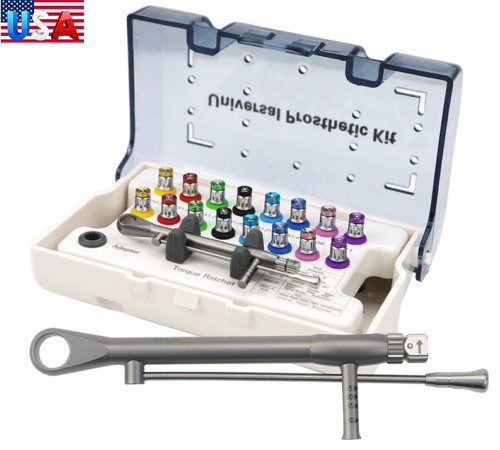 Dental Universal Implant Prosthetic Kit Torque Wrench Screw Drivers Remover Kit