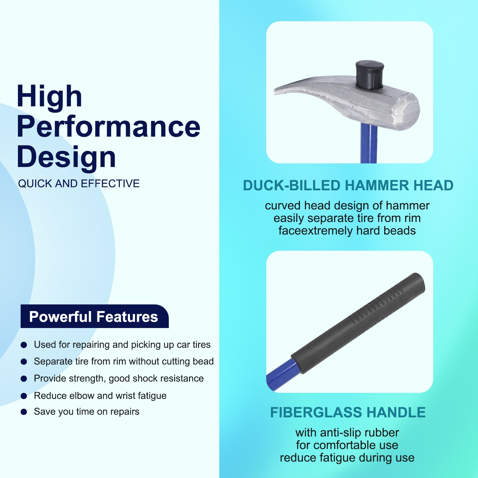 Replace for 35429 32 in Tire Bead Breaker Wedge Tire Hammer for Tire Removal