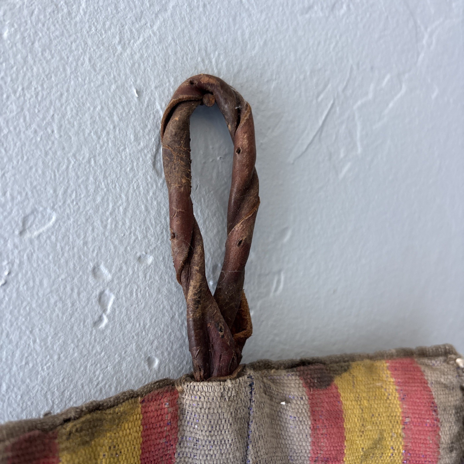 Yoruba Diviners Beaded Sash Nigeria Raised Beadwork Lizards Hanging Art 56” Vtg