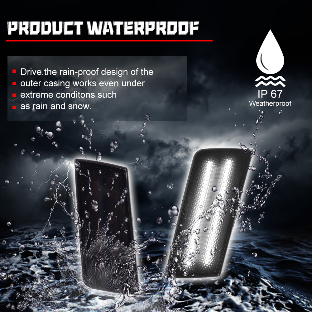 2X SMOKE LENS WHITE LED FRONT SIDE MARKER LIGHTS for 2005-2010 CHRYSLER 300 300C