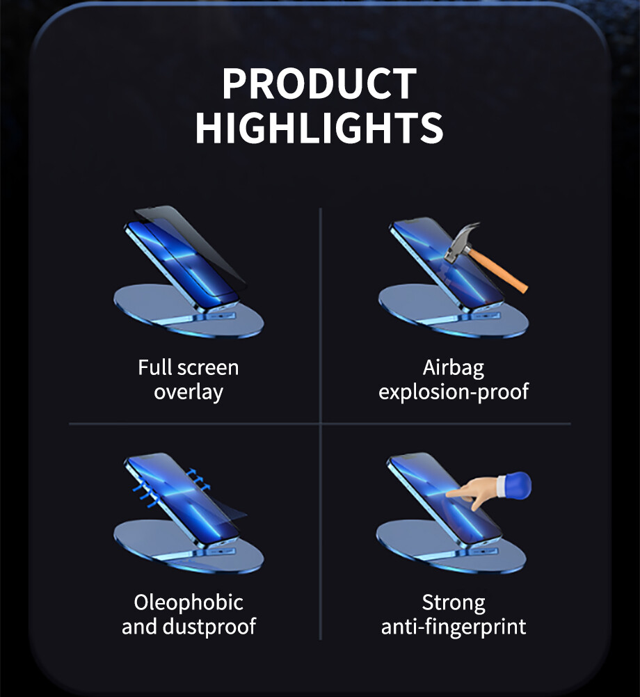 Screen Protector for iPhone 13 14 15 16 17Pro Max Tempered Glass Edge Full Cover