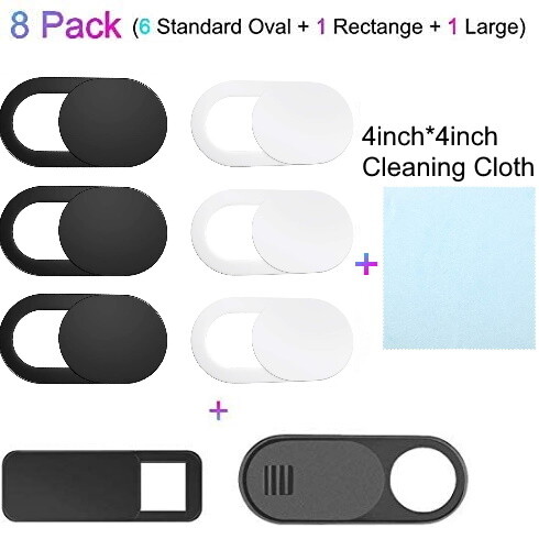8PCS WebCam Cover Slide Camera  Protect Privacy Security  For Phone Laptop PC