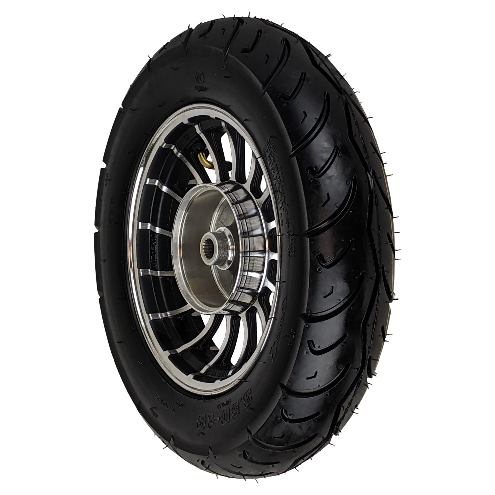 10" Inch Rear Wheel and 3.5-10 Tire Assembly 50cc Scooter Moped GY6 TaoTao