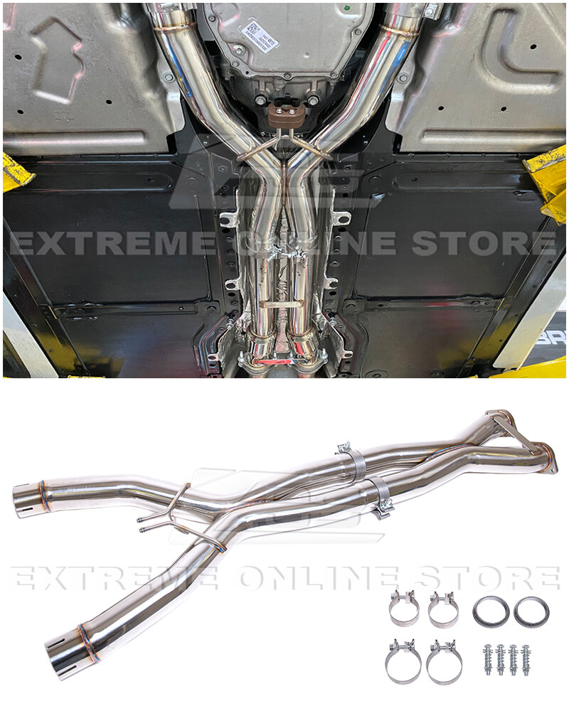 For 14-19 Corvette C7 6.2L V8 | 3" Cat Connect Performance X-Pipe Mid Pipe