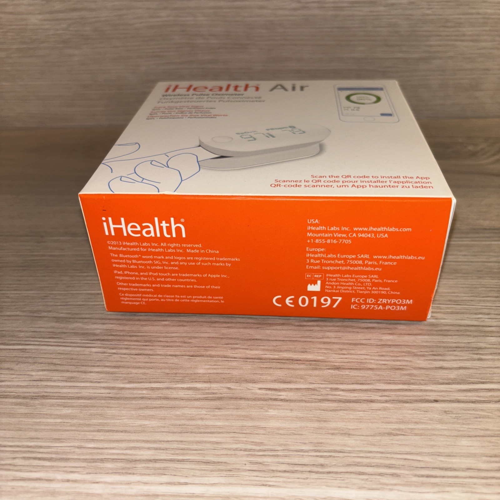 iHealth Air PO3M Wireless Fingertip Pulse Oximeter - New In Box - Multiple Avlbl