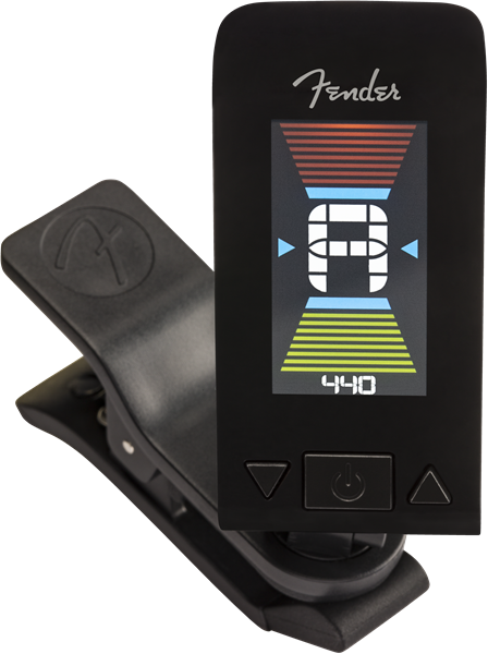 Genuine Fender Original Clip-On Color LCD Tuner for Guitar, Banjo - DAPHNE BLUE
