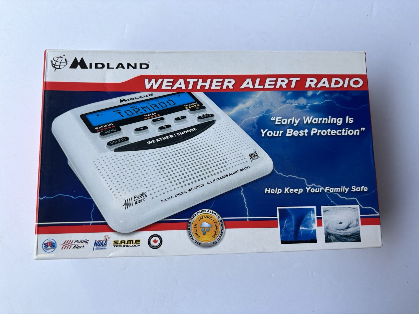 Midland WR-120EZ NOAA Weather Alert Radio - Brand New In Open Box