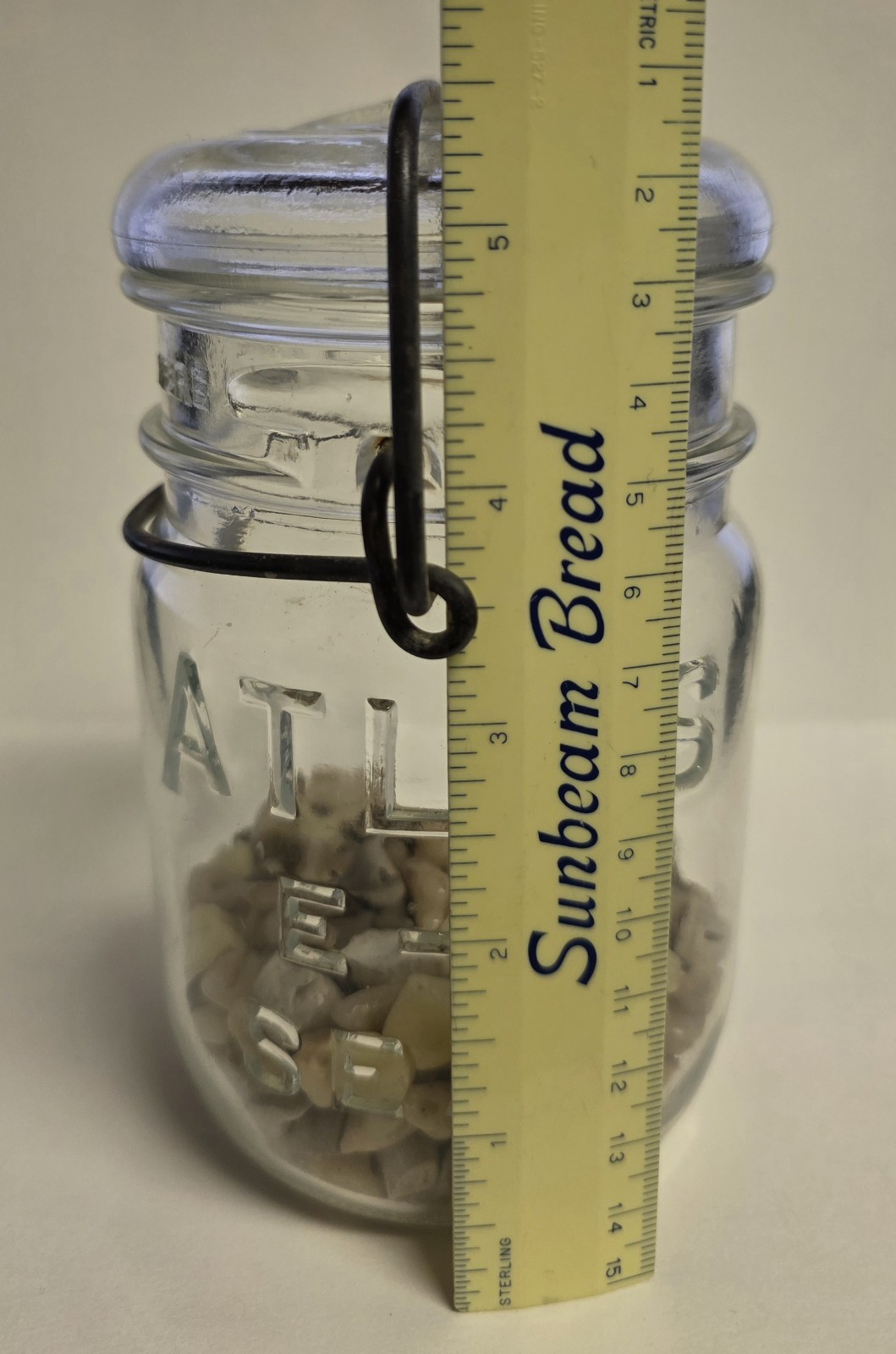 Oddity Atlas Jar Full of Fake Teeth - Ceramic, Plastic, Glass, Metal