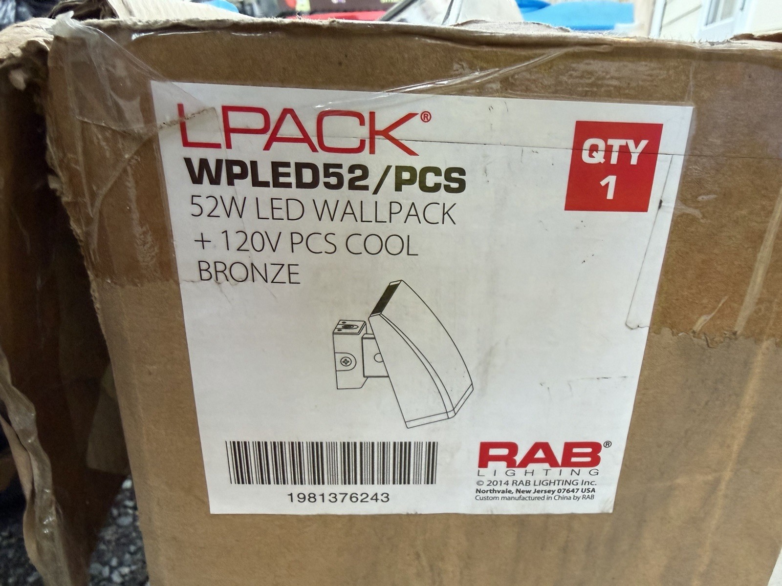 RAB LPACK WPLED52  52w High-Performance LED outdoor light wall light