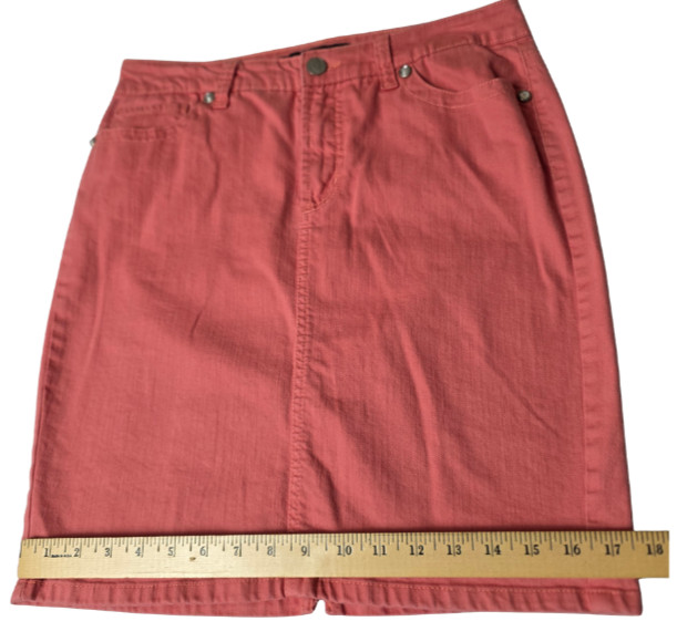 Nine West Size 8 / 29 Women's Coral Jeans Denim Skirt