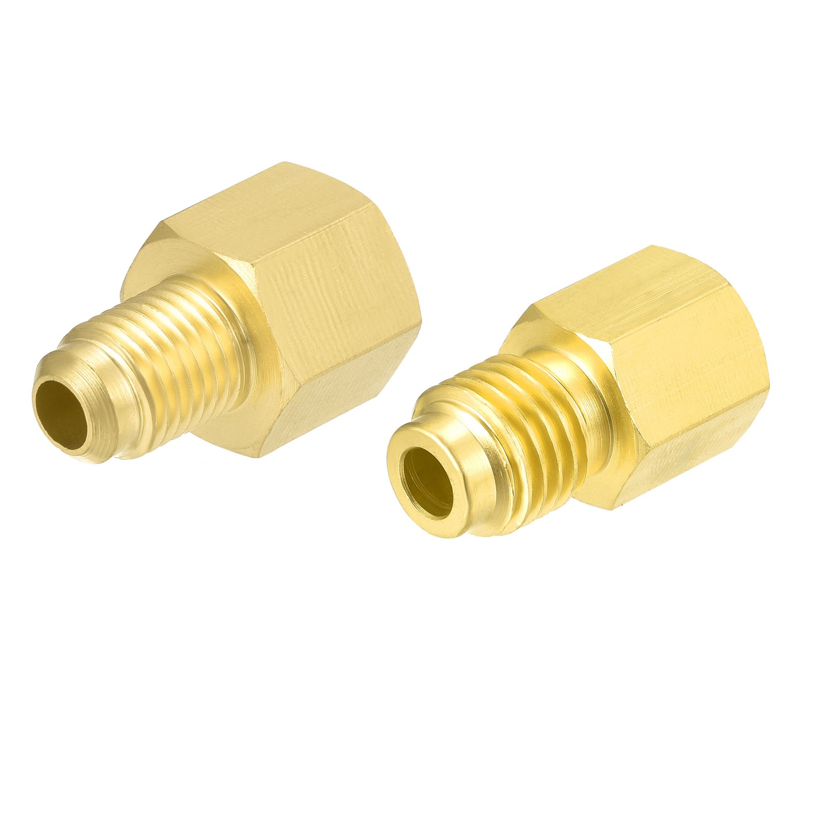 Brass Straight Fitting 1/4SAE 1/2ACME Male to 1/2ACME Female Reducing Adapter