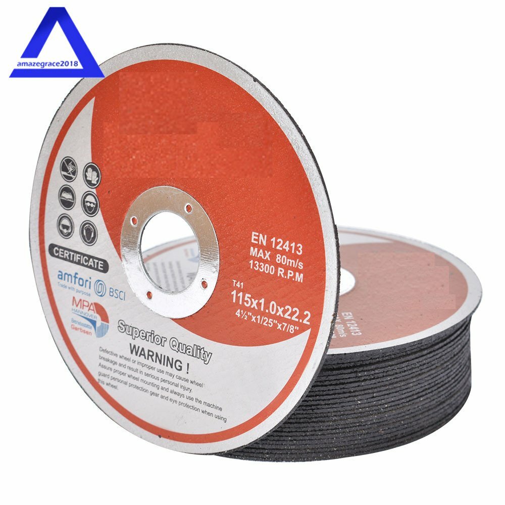 50 Pack 4-1/2"×.040"×7/8" Cut-off Wheel-Metal Stainless Steel 4.5" Cutting Discs