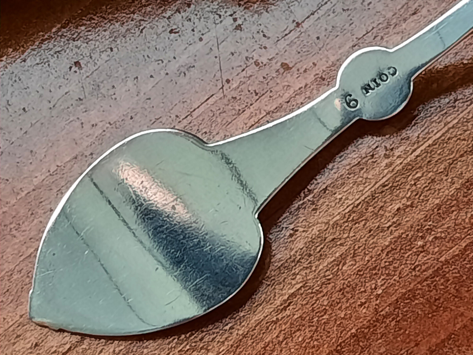 Coin Silver Knowles & Ladd Three Pronged Leaf & Berry Patrn Engraved Sauce Ladle