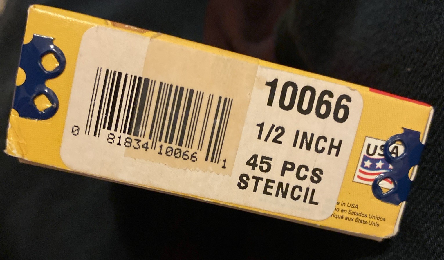 C.H. Hanson Brass Interlocking Stencil Number Set 1/2 Inch