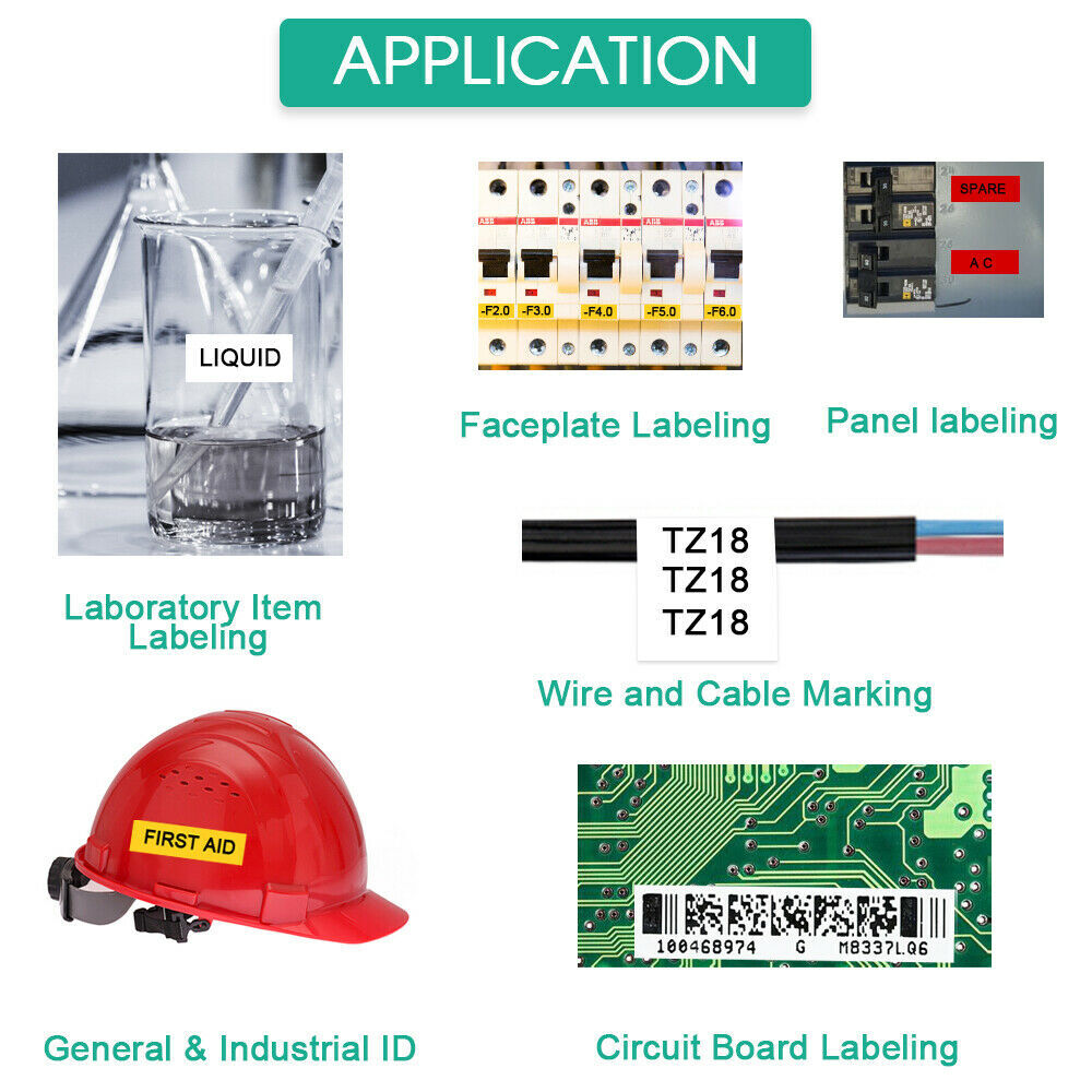 1PK For Brady BMP21 Label Cartridge M21-750-595-WT 19.1mm White Vinyl 3/4" x21'
