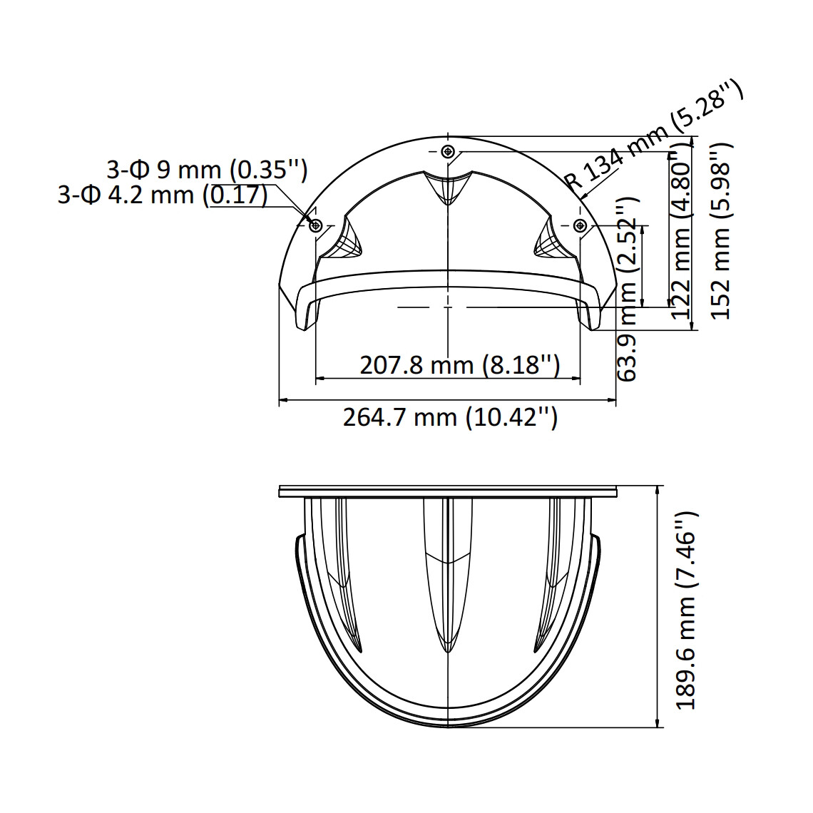 Original Hikvision DS-1250ZJ SRS Universal Outdoor Sun Rain Shade Cover Shield