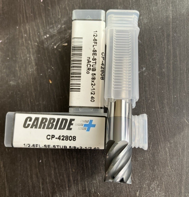 1/2-6FL Carbide .02 Cr End Mill