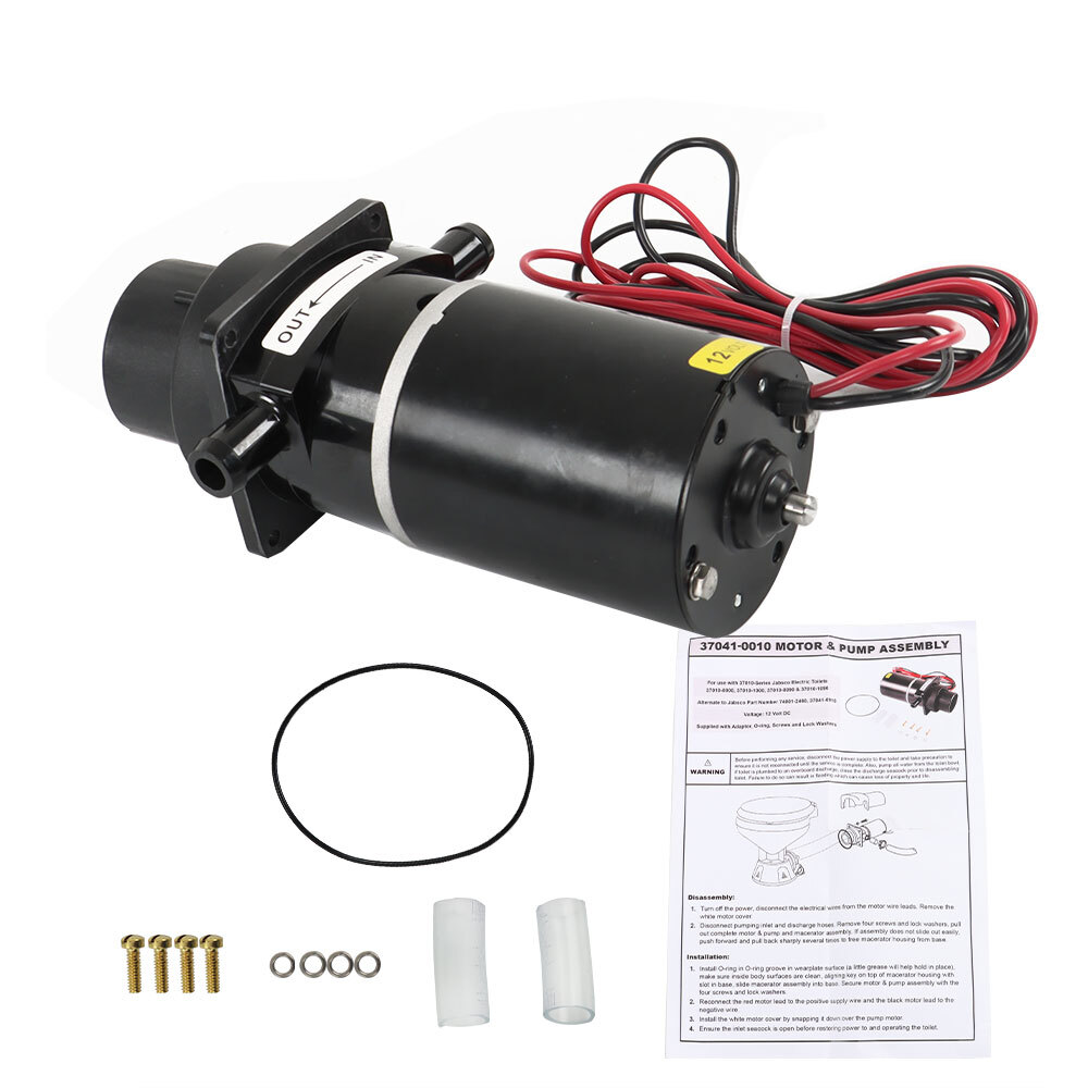 For Jabsco 37010-Series 0090 1000 1090 12V Electric Toilets Motor Pump Assembly